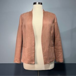 Chicos Rose Suede Blazer